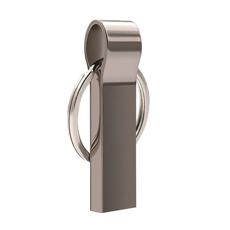 Waterproof Fast Transmission Metal USB Keychain With Custom Logo A Grade FLash Chip Pen Drive