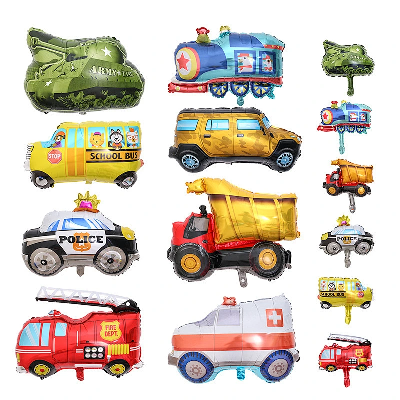 Large Flame Truck Blaze Super Shape Foil Balloon Vehicle balloons for kid's birthday party Decoration Globos