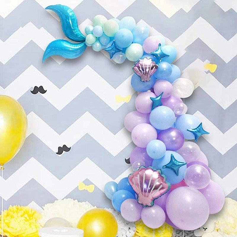 Amazon 87pcs balloon kit arch set mermaid high quality latex balloon combo set wedding party birthday balloon