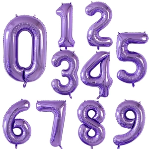 Hot selling 40 Inch Aluminum film Number Balloons Digital balloon Birthday party Wedding Party Decoration Foil Balloons