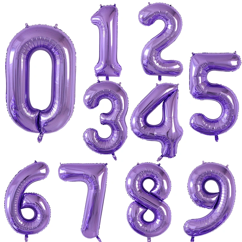 Hot selling 40 Inch Aluminum film Number Balloons Digital balloon Birthday party Wedding Party Decoration Foil Balloons