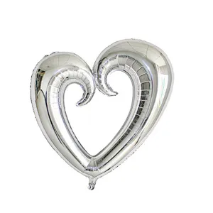 Large Hook Hollow Heart Shape Balloon Foil Balloons for valentine's day Wedding Birthday Party Celebration Decoration Balloon