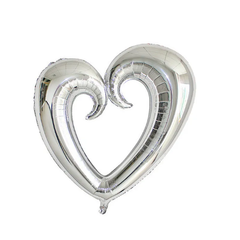 Large Hook Hollow Heart Shape Balloon Foil Balloons for valentine's day Wedding Birthday Party Celebration Decoration Balloon