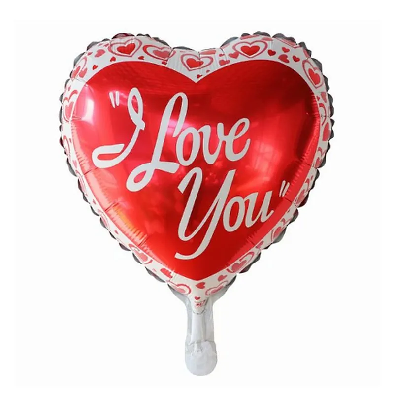 10pcs Love Heart Wedding Balloons Valentines Day Anniversary Party Decoration Inflatable I Love You Helium Balloon Gift Globos