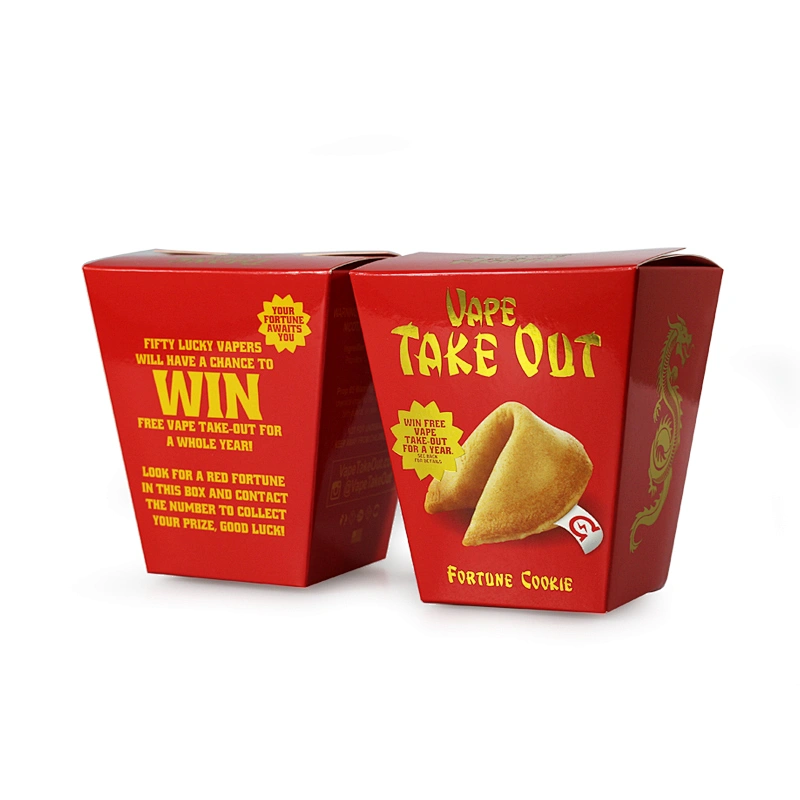 custom paper packing box foil gold stamping and trapezoid shape