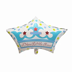 Angel Baby Shower Foil Balloons Boys Girls Birthday Party Newborn Kids Party Decoration Air Globos Blue Pink Mix Baloes Supplies