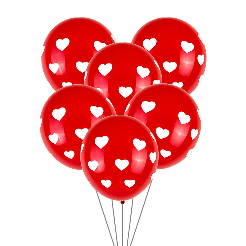 New Design 12 Inch Latex Balloons Little Heart Pattern Latex Balloons Valentines Day Balloons