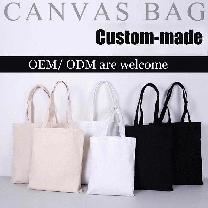 Canvas Tote Bags shopping bags Leisure Bags Shoulder Bag Solid Color Tote Bag