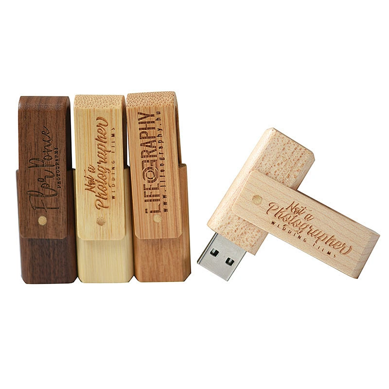 Real Unique Custom Logo Wooden USB Drive High Speed Portable Custom USB Drives China