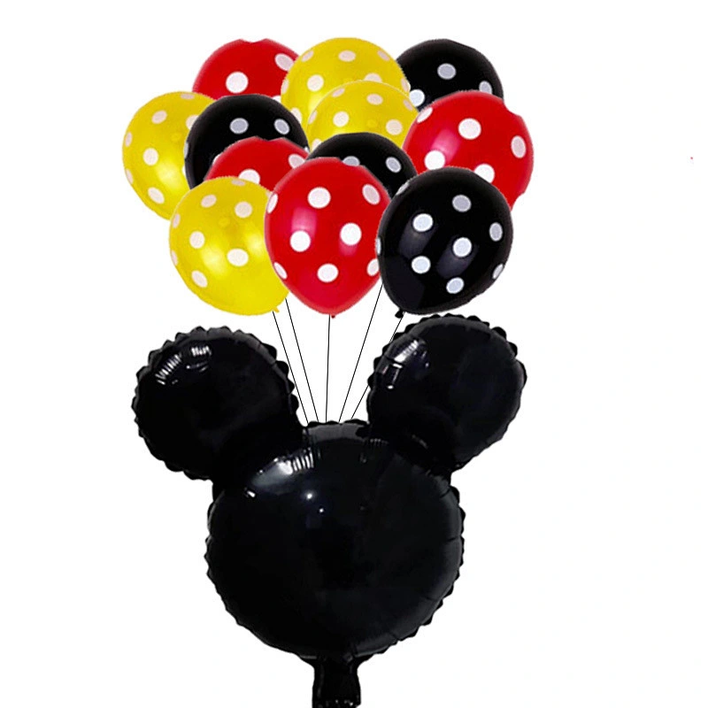 Cartoon 24 Inch Mickey Balloon Set Foil Mickey Balloon Latex Balloon For Baby Children's Birthday Party Decoration Balloon
