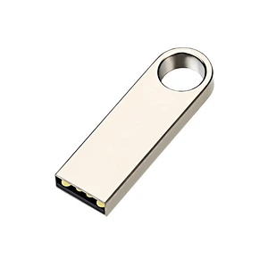 Fashion Key Ring Aluminum Polished Rose Gold Flash Drive Large Capacity USB Memory Stick With Customized Logo