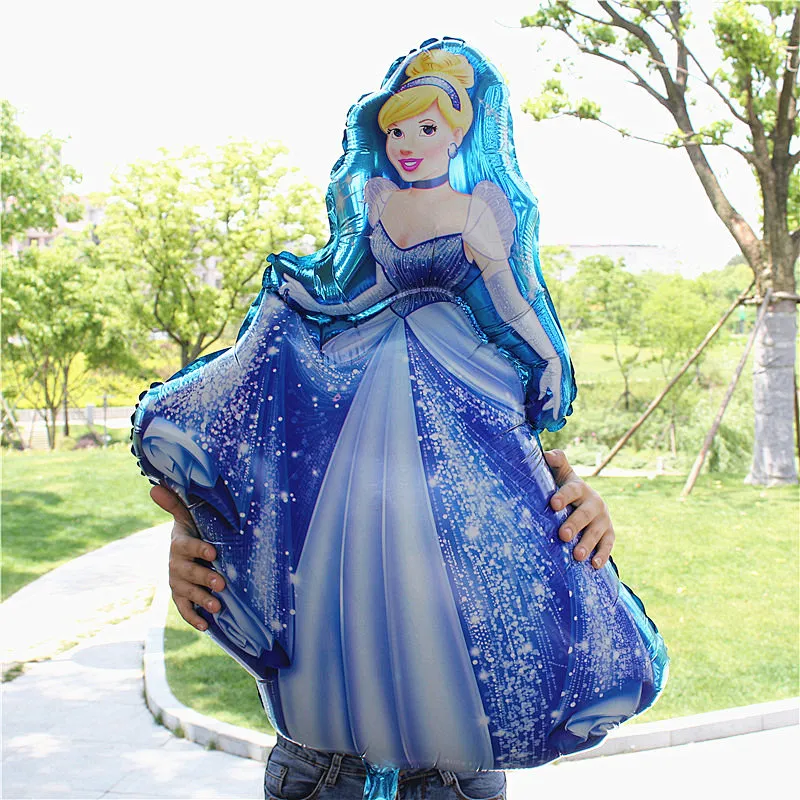 Princess Doll Frozen Helium White snow Foil Cartoon Princess Balloon for Party Birthday Wedding Decoration