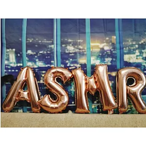 16/32/40 Inch Rose Gold Silver A-Z Letters Foil Balloons Wedding Happy Birthday Party Decoration Air Globos DIY Helium Alphabet Balloon