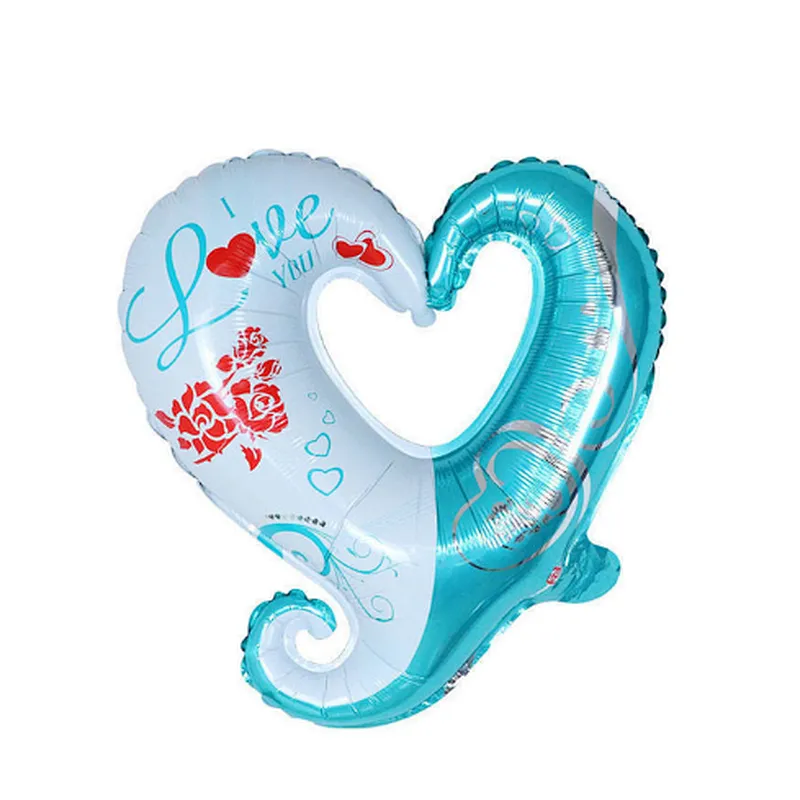 2021 New 18 inch Hook Love Heart Foil Balloons Decorative Mylar Balloons for Engagement Wedding Party Decorations