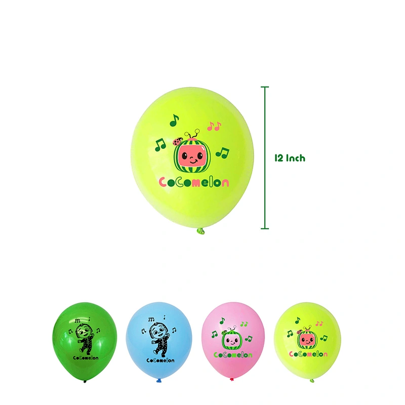 New design cocomelon globos theme balloon bouquet kids birthday party decoration latex balloon