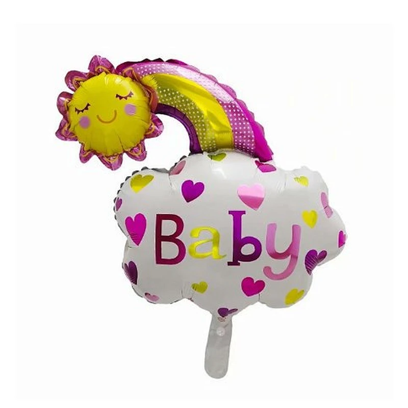 Angel Baby Shower Foil Balloons Boys Girls Birthday Party Newborn Kids Party Decoration Air Globos Blue Pink Mix Baloes Supplies