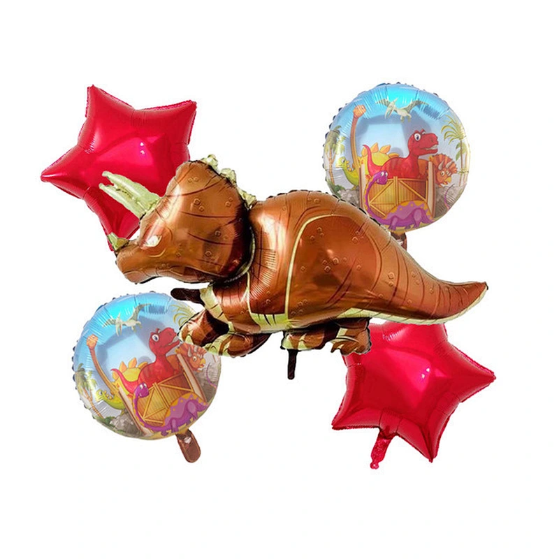 Large Dinosaur Foil Balloons Boys Animal Balloons Set Children Dinosaur Theme Birthday Party Decoration