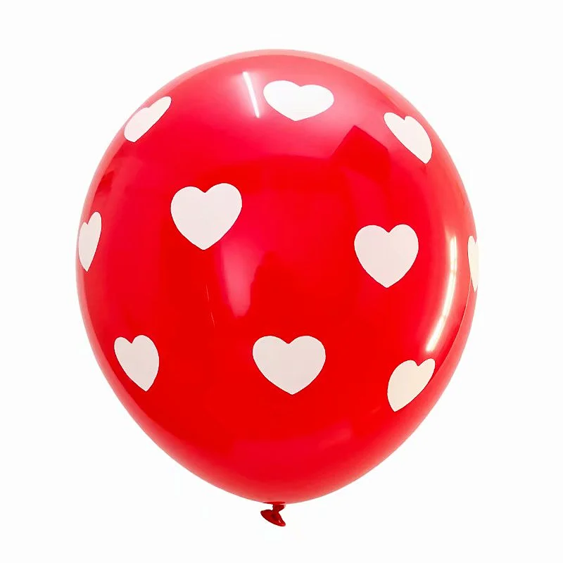 New Design 12 Inch Latex Balloons Little Heart Pattern Latex Balloons Valentines Day Balloons
