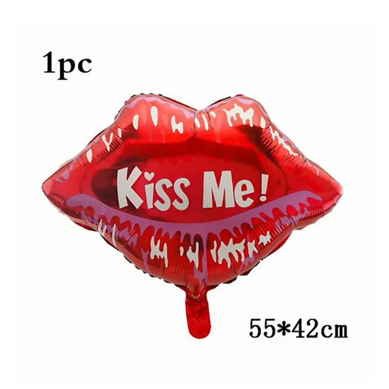 Wholesale Lips Shape and Lipstick Balloon Set Wedding Valentine's Day Party Decoration Balloons