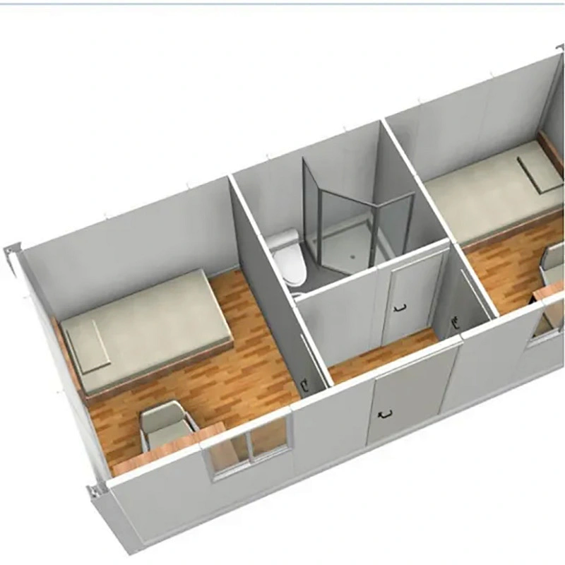 El lujo moderno prefabricado moderno de la estructura de acero alberga las casas prefabricadas