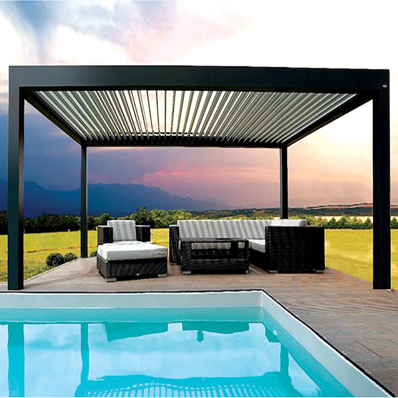 Sistema di copertura a pergola in alluminio regolabile da esterno aluminum