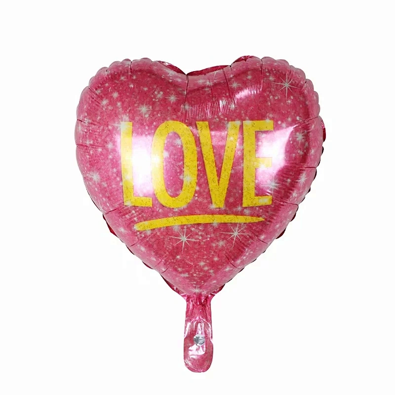 Hot Sales 18 Inch Heart Shaped Valentine's Day Love Helium Foil Balloons For  Wedding Party Decorations Balloons