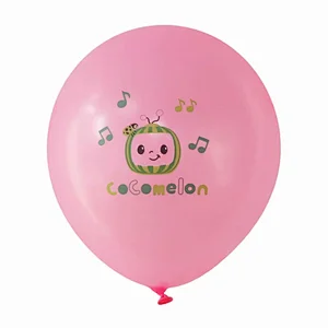 New design cocomelon globos theme balloon bouquet kids birthday party decoration latex balloon