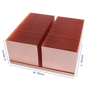 China CNC Machining 90mm large aluminum/copper customized led heat sink shape