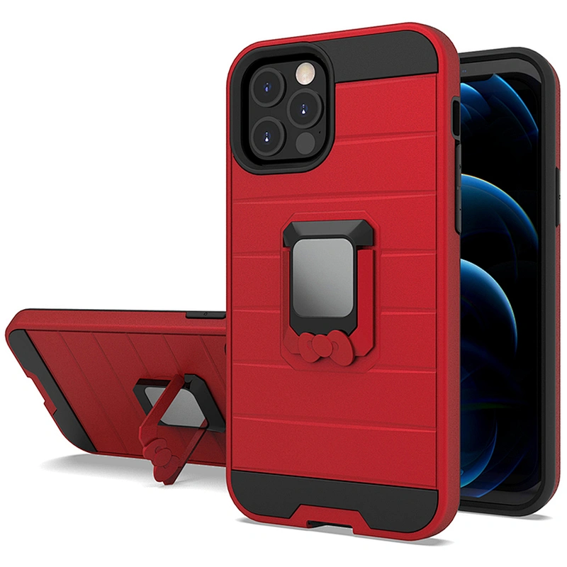 Back Case Bow Holder Cell Phone Covers For I Phone X XS XR 7 8 Plus For Apple iPhone 11 12 Pro Max