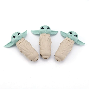 Yoda Grogu Tobacco Smoking Pipe with Dabber Glass Bowl Dabs Smoking Accessories bong pipe
