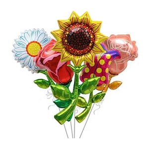 New design wedding birthday party decoration balloon large size flower shape foil balloon