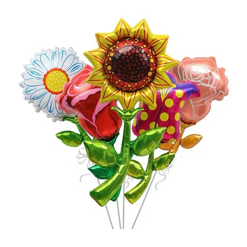 New design wedding birthday party decoration balloon large size flower shape foil balloon