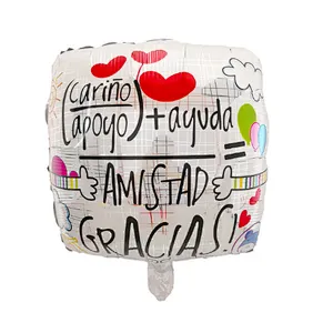 18inch Spanish TE AMO Foil Balloons Mother's Day Heart Helium Globos Wedding Decor Valentines Day Supplies Gift Baloes