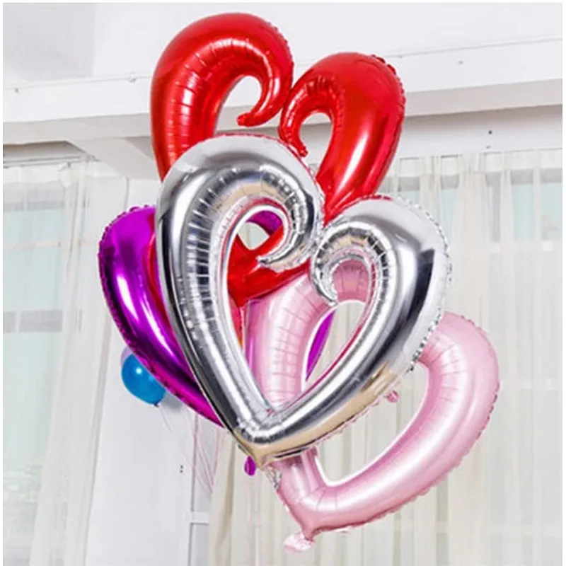 Large Hook Hollow Heart Shape Balloon Foil Balloons for valentine's day Wedding Birthday Party Celebration Decoration Balloon