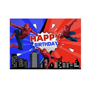 125x80cm Superhero Iron Man Hulk Banner Photography Backgrounds Professional Indoor Birthday Party Decoratio Photo Backdrops