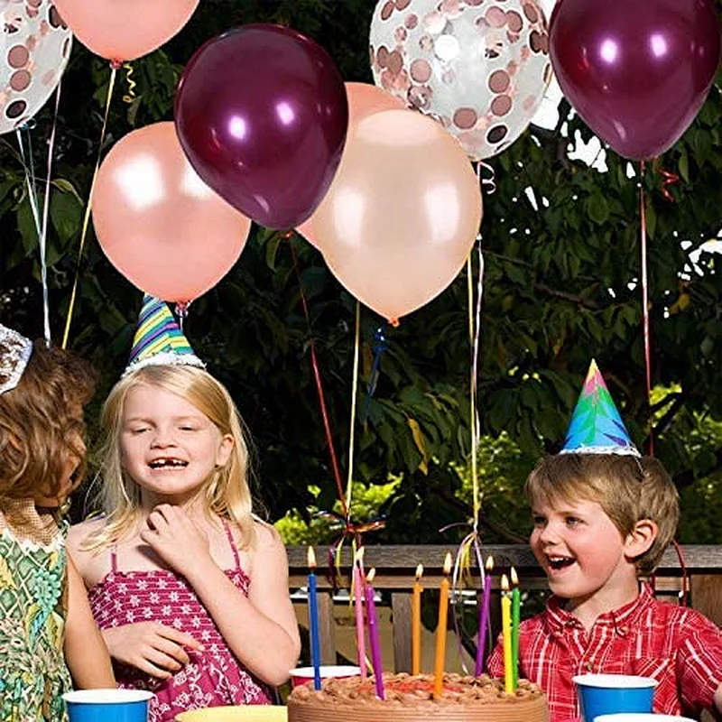 62pcs 12inch Rose Gold Confetti Latex Balloons Bouquet Garland Kit for Wedding Birthday Girl Party Background Decorations Globos