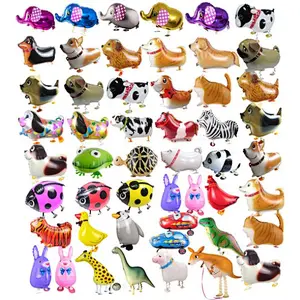 New Design Hot Sale Kids Toy Balloon Globos Foil Animals Cartoon Walking Animal Balloons Manufacturer