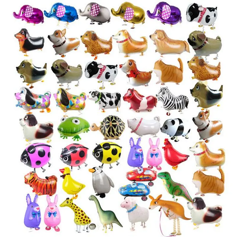 New Design Hot Sale Kids Toy Balloon Globos Foil Animals Cartoon Walking Animal Balloons Manufacturer