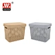 rectangular rattan basket