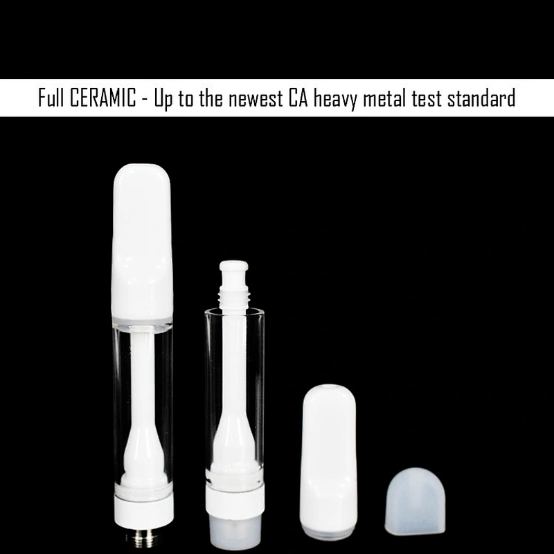 Customized packaging 510 glass non-leakage disposable cbd trolley coreless full ceramic 1ml vape oil box