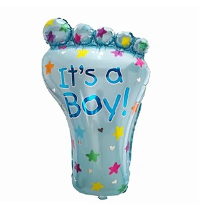 Angel Baby Shower Foil Balloons Boys Girls Birthday Party Newborn Kids Party Decoration Air Globos Blue Pink Mix Baloes Supplies