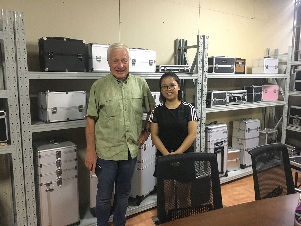 Cooperation with Mr. Steven of Aluminum cases in 2017