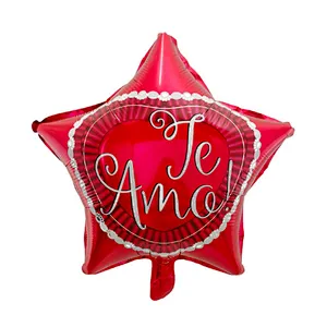 18inch Spanish TE AMO Foil Balloons Mother's Day Heart Helium Globos Wedding Decor Valentines Day Supplies Gift Baloes