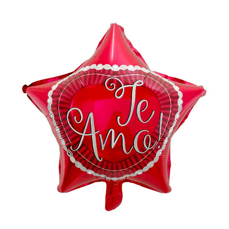 18inch Spanish TE AMO Foil Balloons Mother's Day Heart Helium Globos Wedding Decor Valentines Day Supplies Gift Baloes
