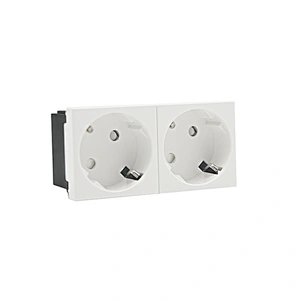 Sinoamigo F6-D2/Schuko Socket 45°(Two Gang)