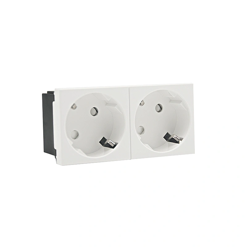 Sinoamigo F6-D2/Schuko Socket 45°(Two Gang)