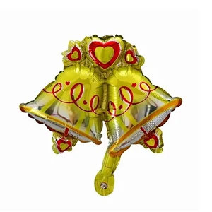 Hot sale mini Christmas decoration cartoon foil balloon Santa Claus Christmas tree socks children toy balloons