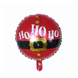 18 inch round christmas decoration helium balloon inflatable merry christmas aluminum foil balloon party supplies