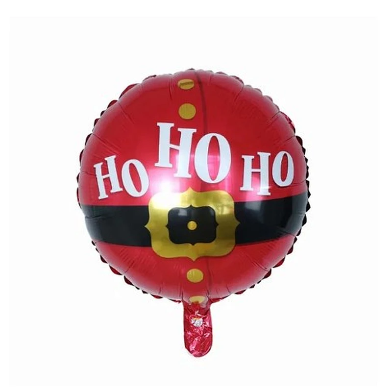 18 inch round christmas decoration helium balloon inflatable merry christmas aluminum foil balloon party supplies