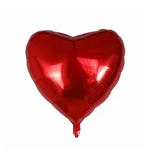 Big Heart Balloon 75cm Red Heart Shape Air Party Balloons Valentines Day Wedding Love Decorations Marriage Supplies Foil Balloon